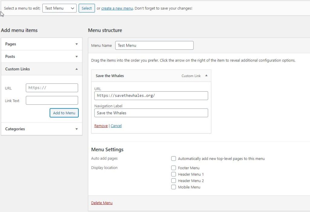Can I Open a WordPress Menu Link in a New Tab - Image 1